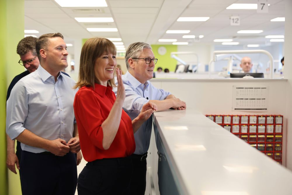 Wes Streeting, Keir Starmer and Rachel Reeves